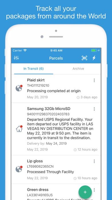 Packages - Track Your Parcels1screenshot