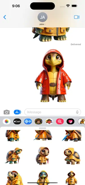 Raincoat Tortoise Stickers5screenshot