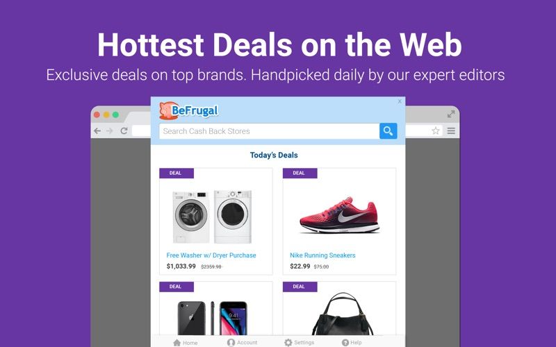 BeFrugal: Coupons & Cash Back4screenshot
