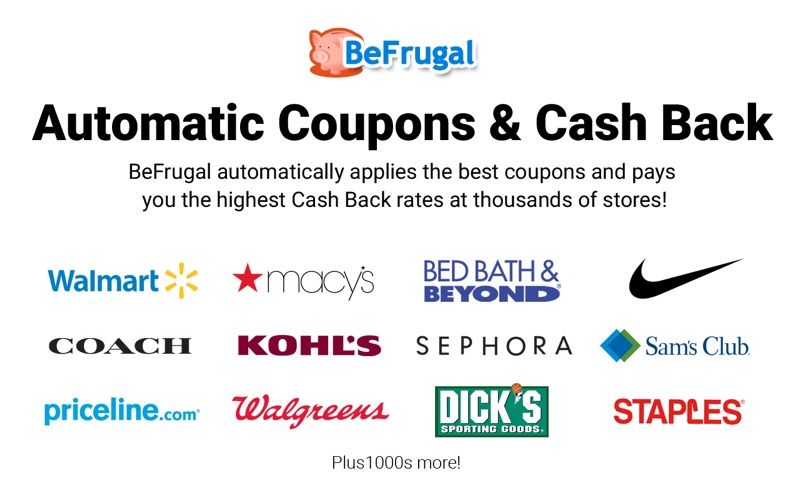 BeFrugal: Coupons & Cash Back1screenshot