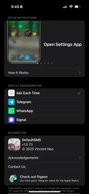DefaultSMS1screenshot
