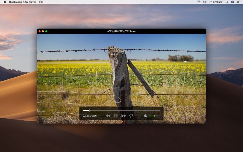 Blackmagic RAW Player1screenshot