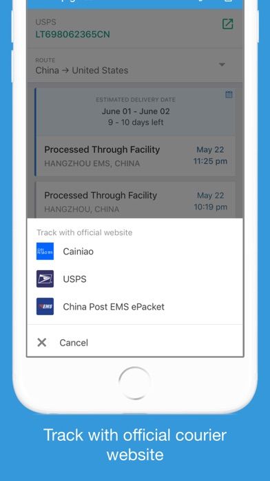 Packages - Track Your Parcels6screenshot