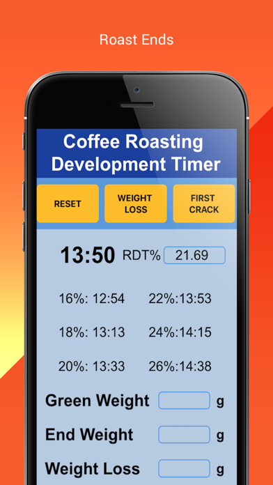 Coffee Roasting RDT Timer3screenshot