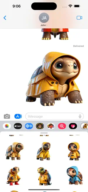 Raincoat Tortoise Stickers6screenshot