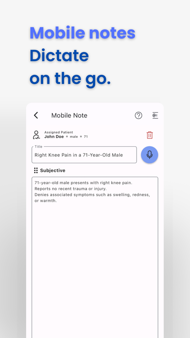 Chartnote Mobile3screenshot