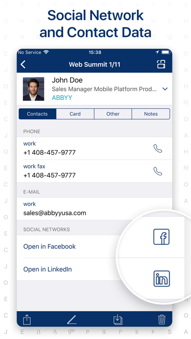 ABBYY Business Card Reader Pro4screenshot