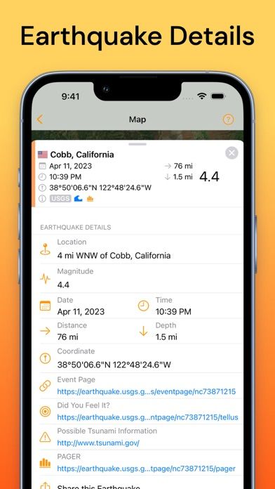QuakeFeed Earthquake Alerts5screenshot