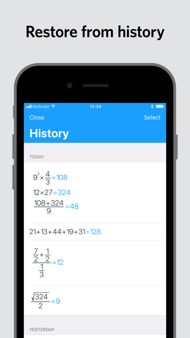MyScript Calculator5screenshot