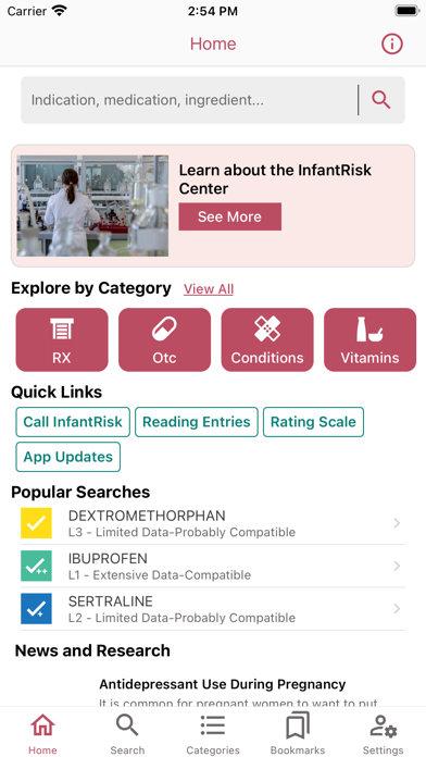 InfantRisk HCP1screenshot