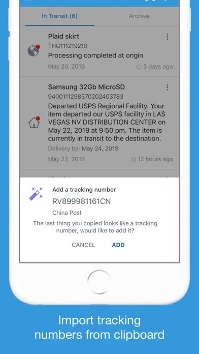 Packages - Track Your Parcels5screenshot