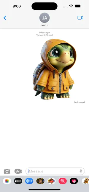 Raincoat Tortoise Stickers4screenshot
