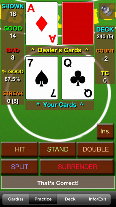 BlackJack Teacher Pro (21 Pro)1screenshot