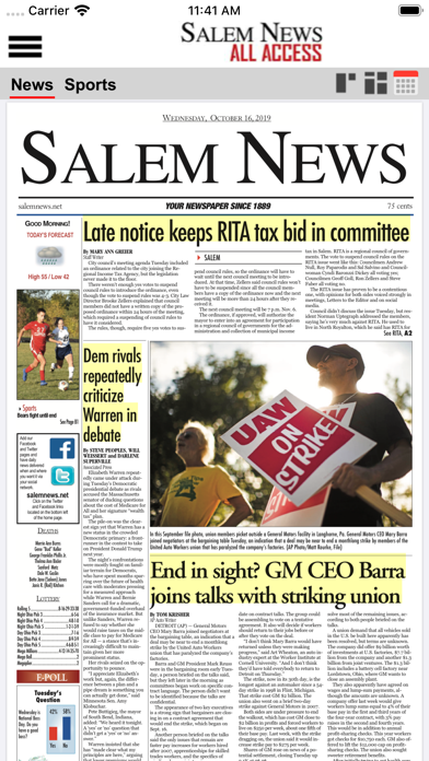 The Salem News All Access2screenshot