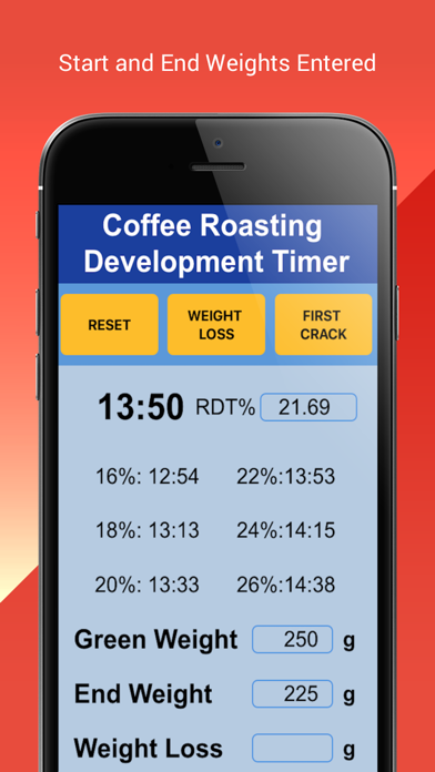 Coffee Roasting RDT Timer4screenshot